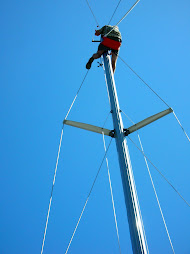 Peter working aloft