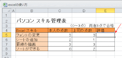 スキル管理表