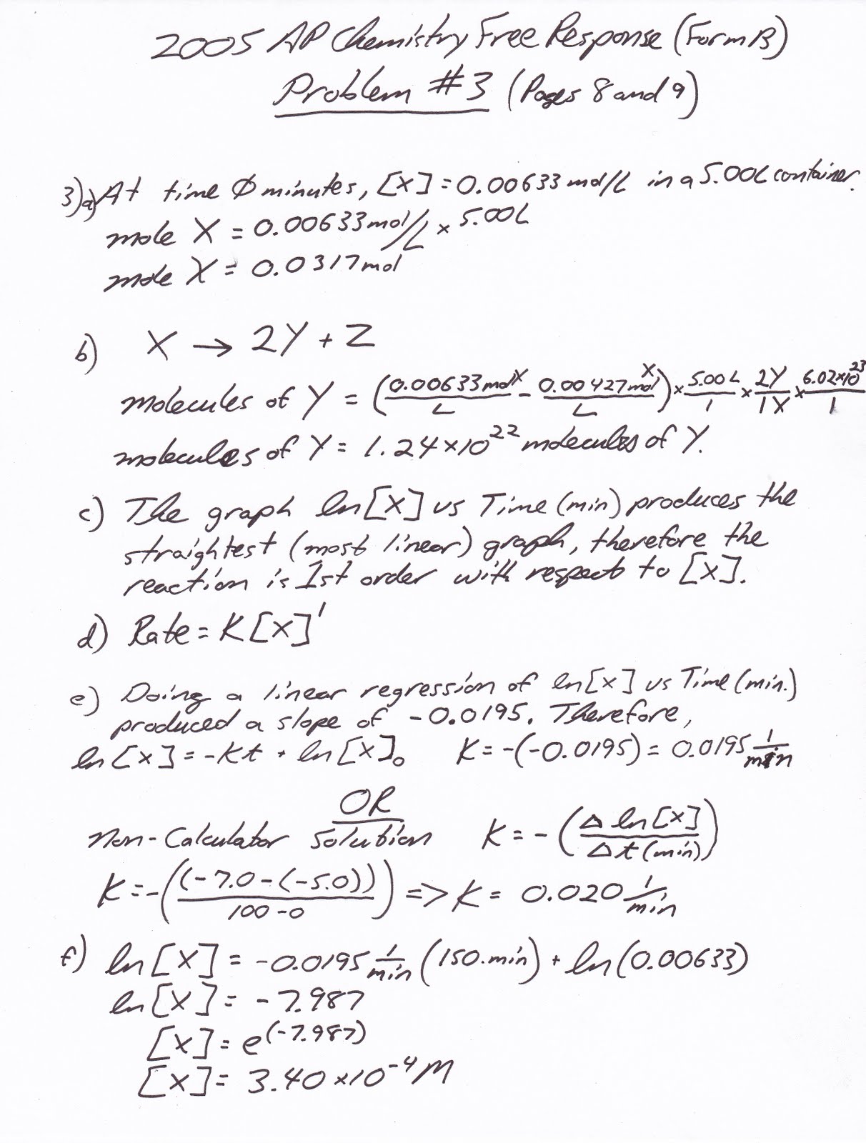 heritage high school ap chemistry 2010 2008 ap chemistry free response form b