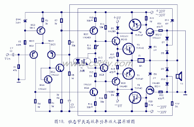 Designed with Discrete Components, Complementary Symmetry Power Amplifier