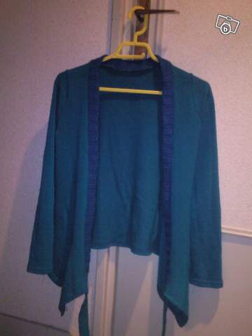 gilet turquoise taille M