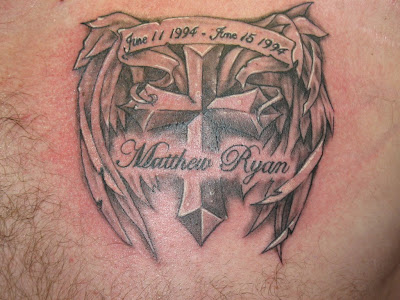 Matthew Ryan on Cross Tatto Image Credit mezdeathhead Posted by admin