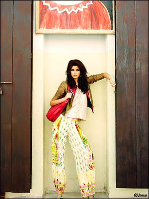 Diana Penty features for the fashion magazine Verve