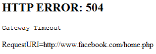 to an HTTP Error 504 page.