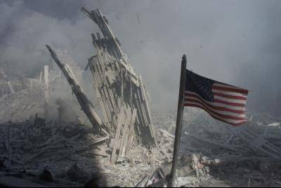 9/11: Ten Years Later TWIN.TOWERS.GROUND+ZERO.PIC.FLAG.image009