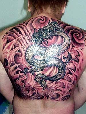 back dragon tattoos for women. free dragon tattoo
