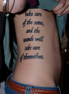 Famous words or sayings for a tattoo? -.