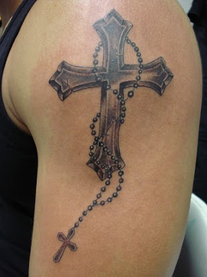 irish cross tattoos. This guy has a tattoo so crazy