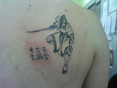 Japanese Kanji Tattoo and Samurai Tattoo