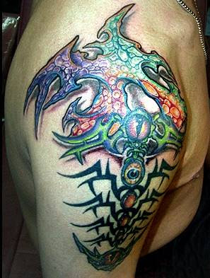 biomechanical tattoos designs