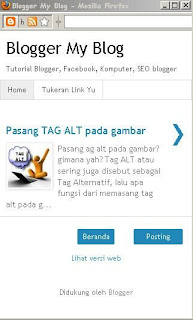 Template Versi Cellular Phone, Handphone, Fitur Baru Blogger