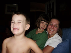 Caleb with his sister, Sophia and his godmother, allison...we call her alleycat.