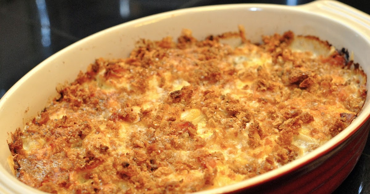 2 Savory Palates Scalloped Potatoes with Smoked Gouda and Pancetta