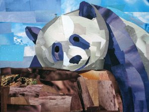 Lounging Panda by Megan Coyle