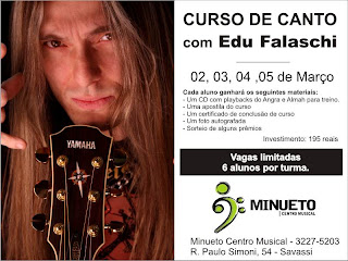 Curso de canto com Edu Falaschi