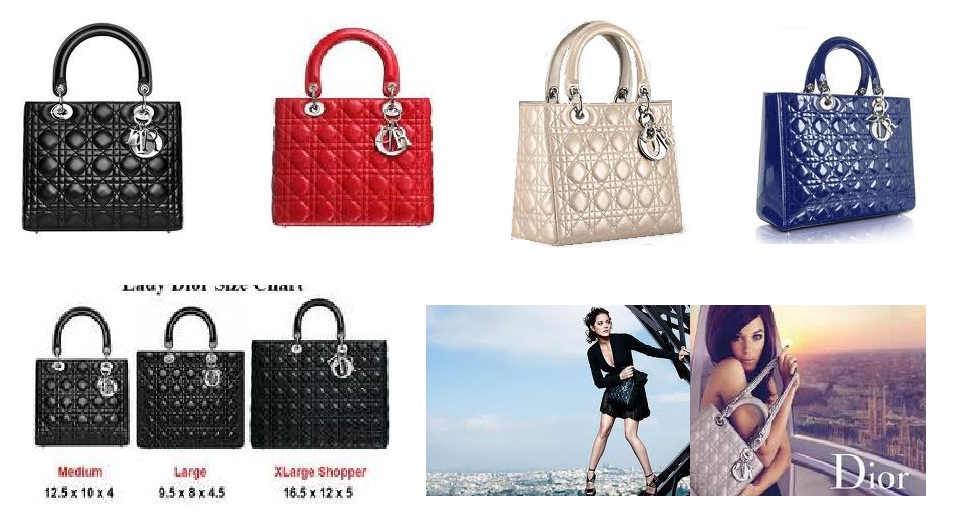 lady dior bag size