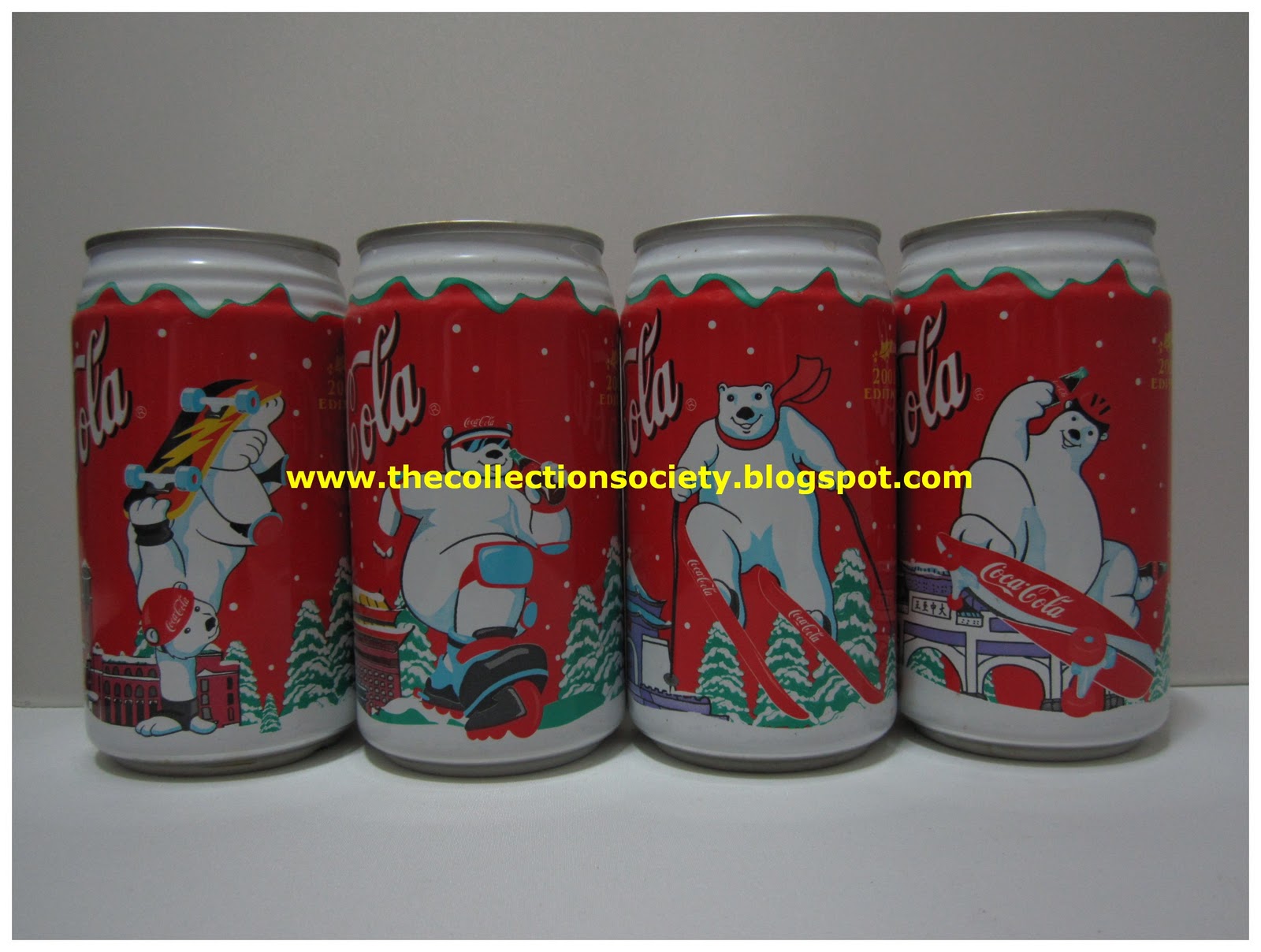 CokeExpo by TCS group COCA COLA Polar Bears X'mas Set (4 cans)
