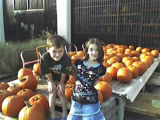 fall pumpkins and kids
