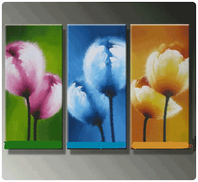 Canvas+paintings+flowers