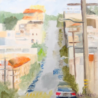 Streets of San Francisco Painting - Daily Painter - Original Oil and Acrylic Art - Painting a Day by California Artist Mark A. Webster