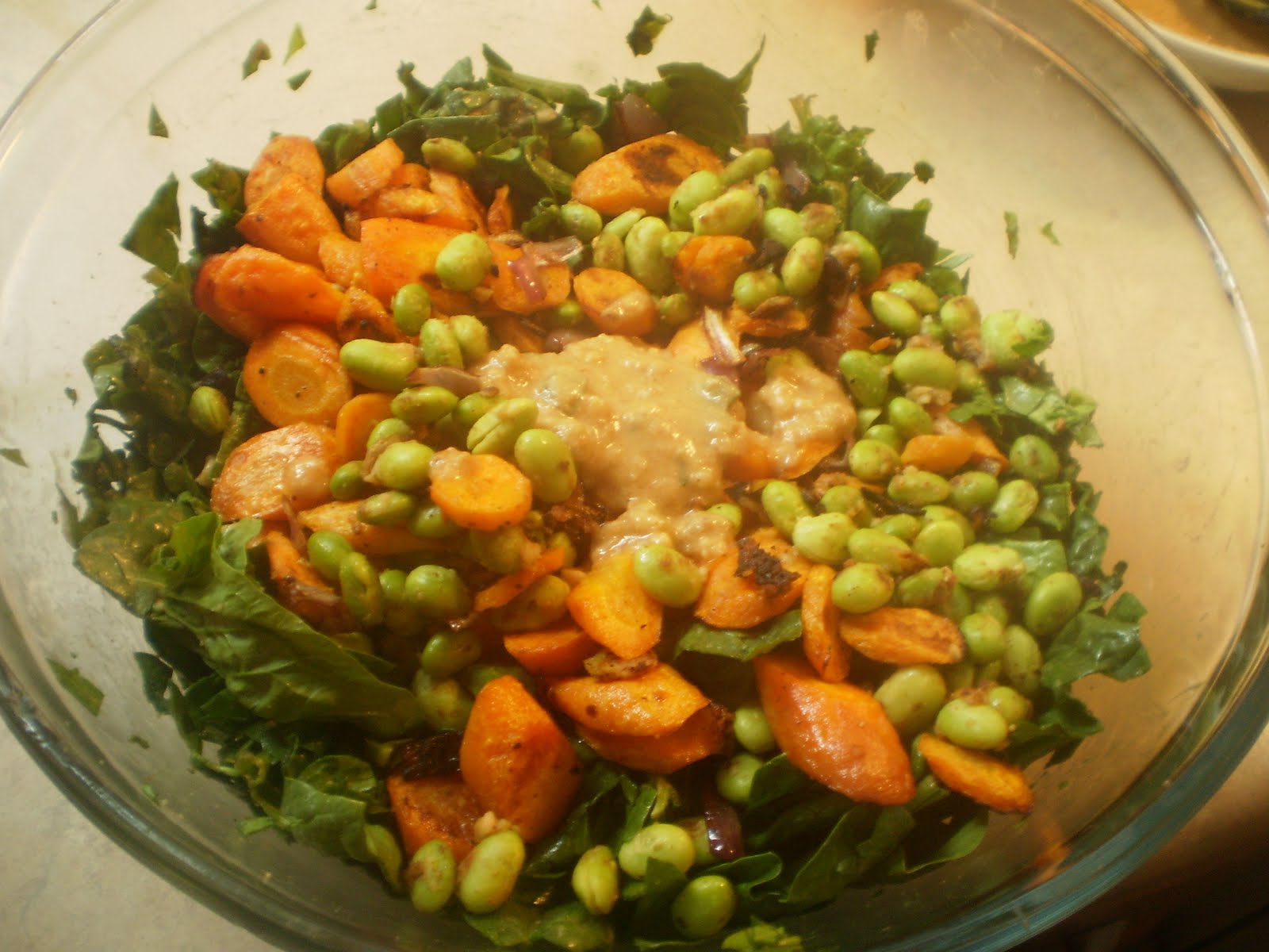 Off The Wall Asian Salad with Peanut & Lime Dressing