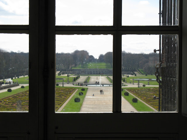 a window at Chateau Vaux le Vicomte