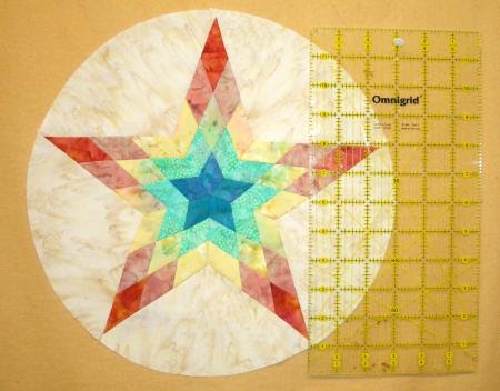 Quilting at Windmills: new 5 pointed star feathered sun quilt