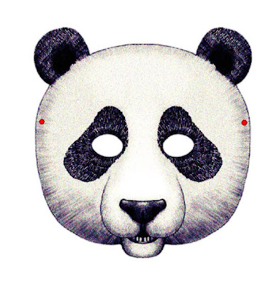 Panda Mask Template