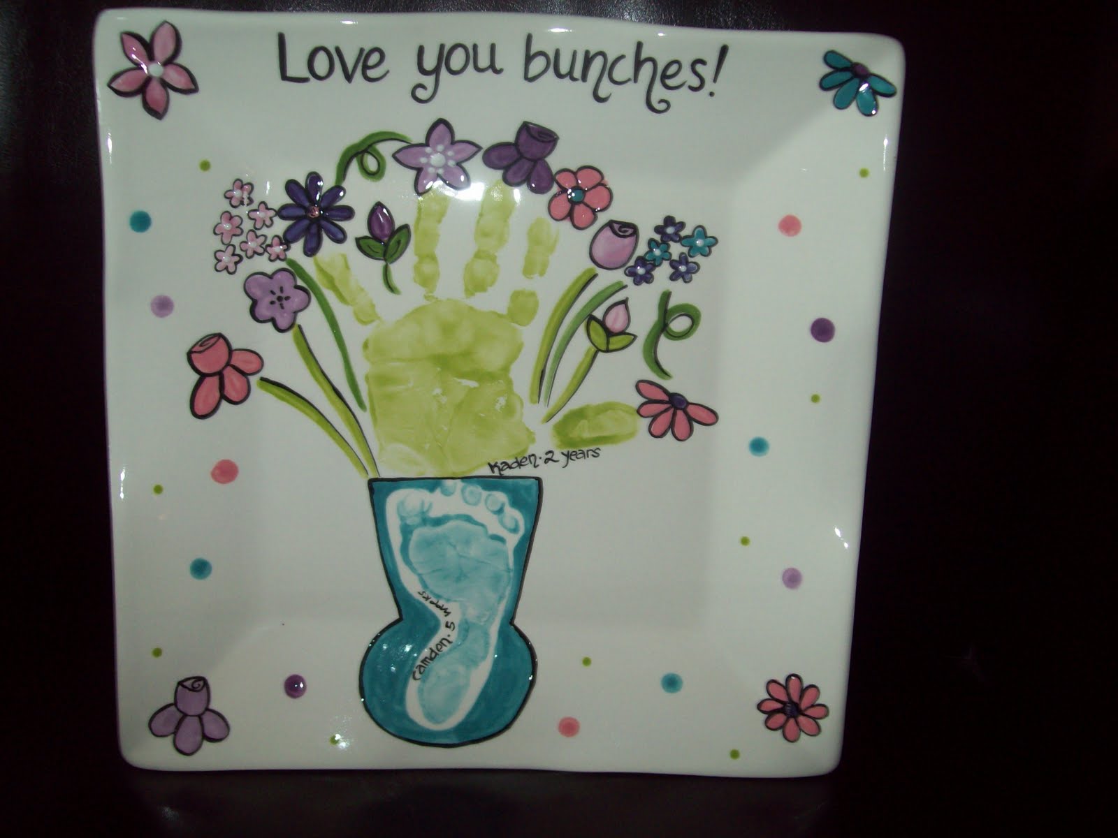 Platterpus Designs Handprint plates