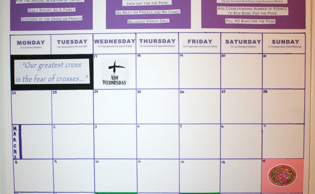 Shower of Roses A Few of Our Lenten Activities