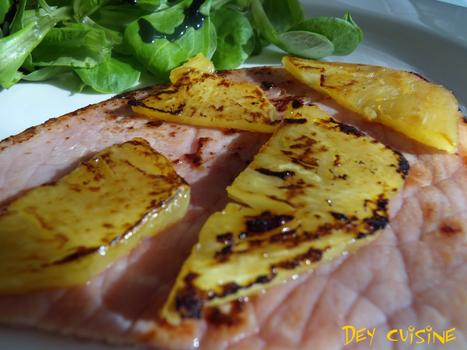 Dey cuisine Jambon grillé à l'ananas