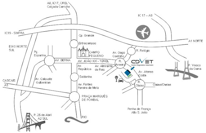 Como chegar ao CDVet