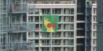 Boxing Kangaroo flag in Vancouver
