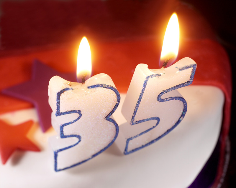 Да броим със снимки GGS+35years+candles