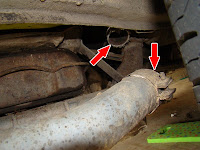 Heat Control Box Dump Pipe - Before...