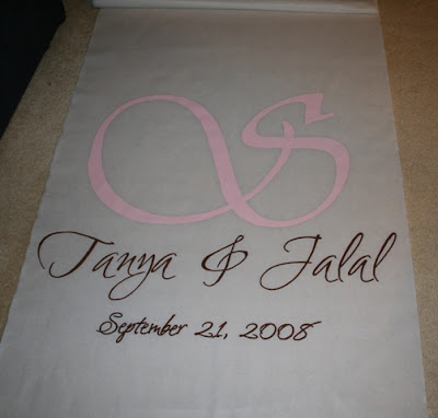 55 foot outdoor aisle runner