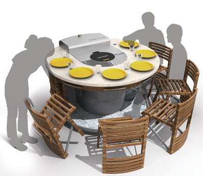 Mobile Barbeque Mobile Barbeque with folding chair
