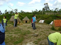 niños en el castro de Aldea Nova