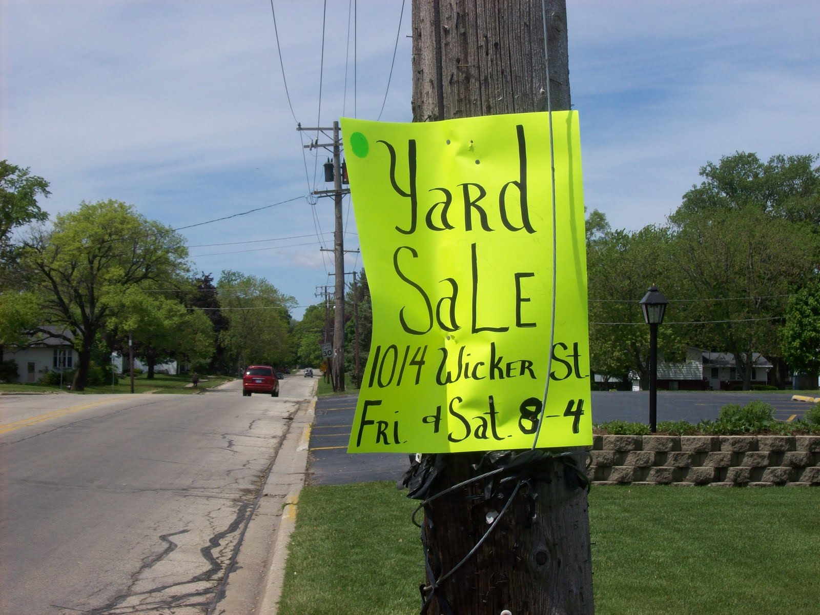 Woodstock Advocate Garage sale signs here we go again