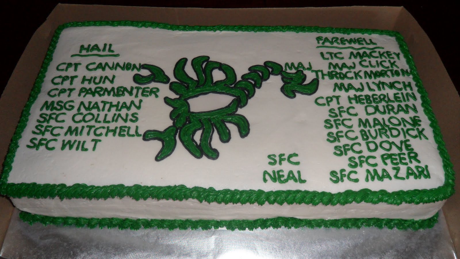 Three Sweet Cakes Hail and Farewell Cake (Scorpion)
