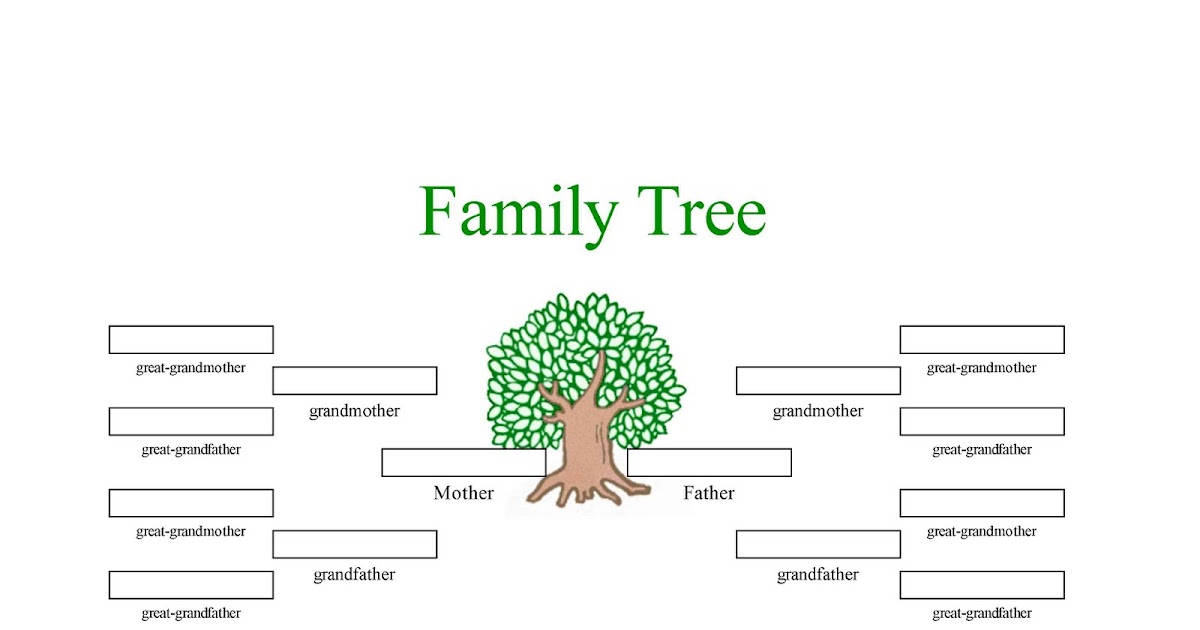 Family Tree Template Family Tree Template 4 Generations