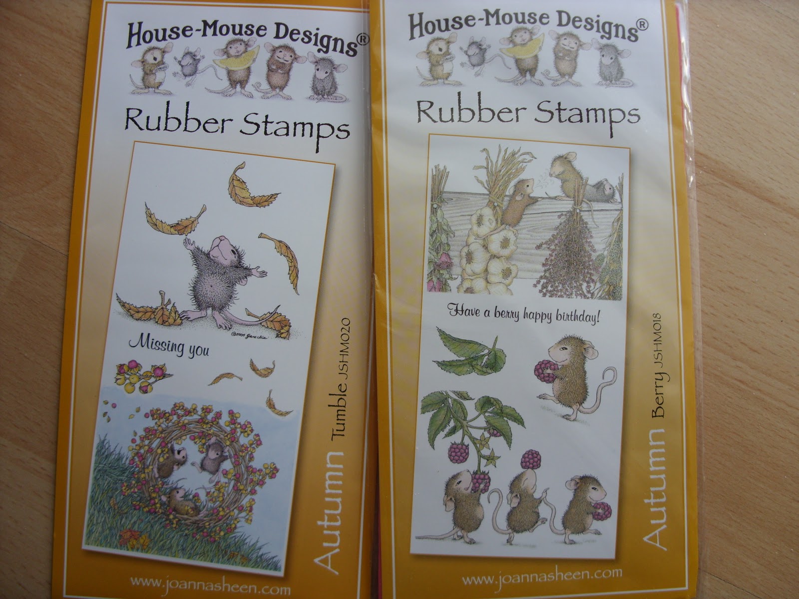 Craft Mad & Loving It! New Autumn house mouse stamps from Joanna Sheen.