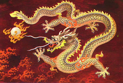 Chinese Dragons Fighting