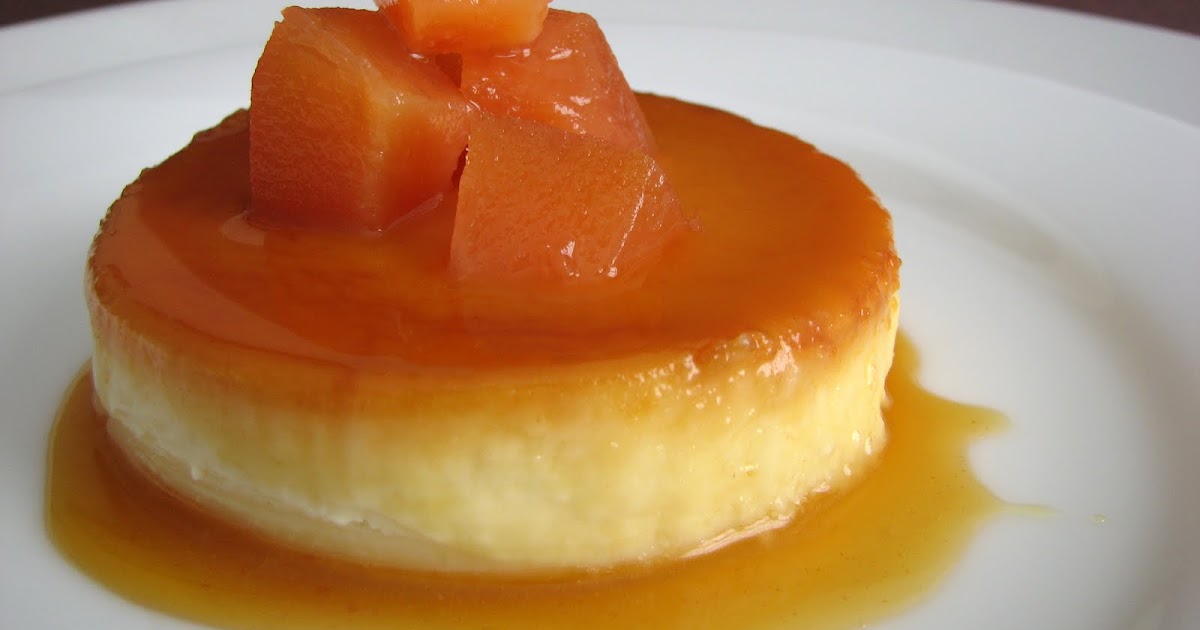pastry studio Goat Cheese Flan with Poached Quince