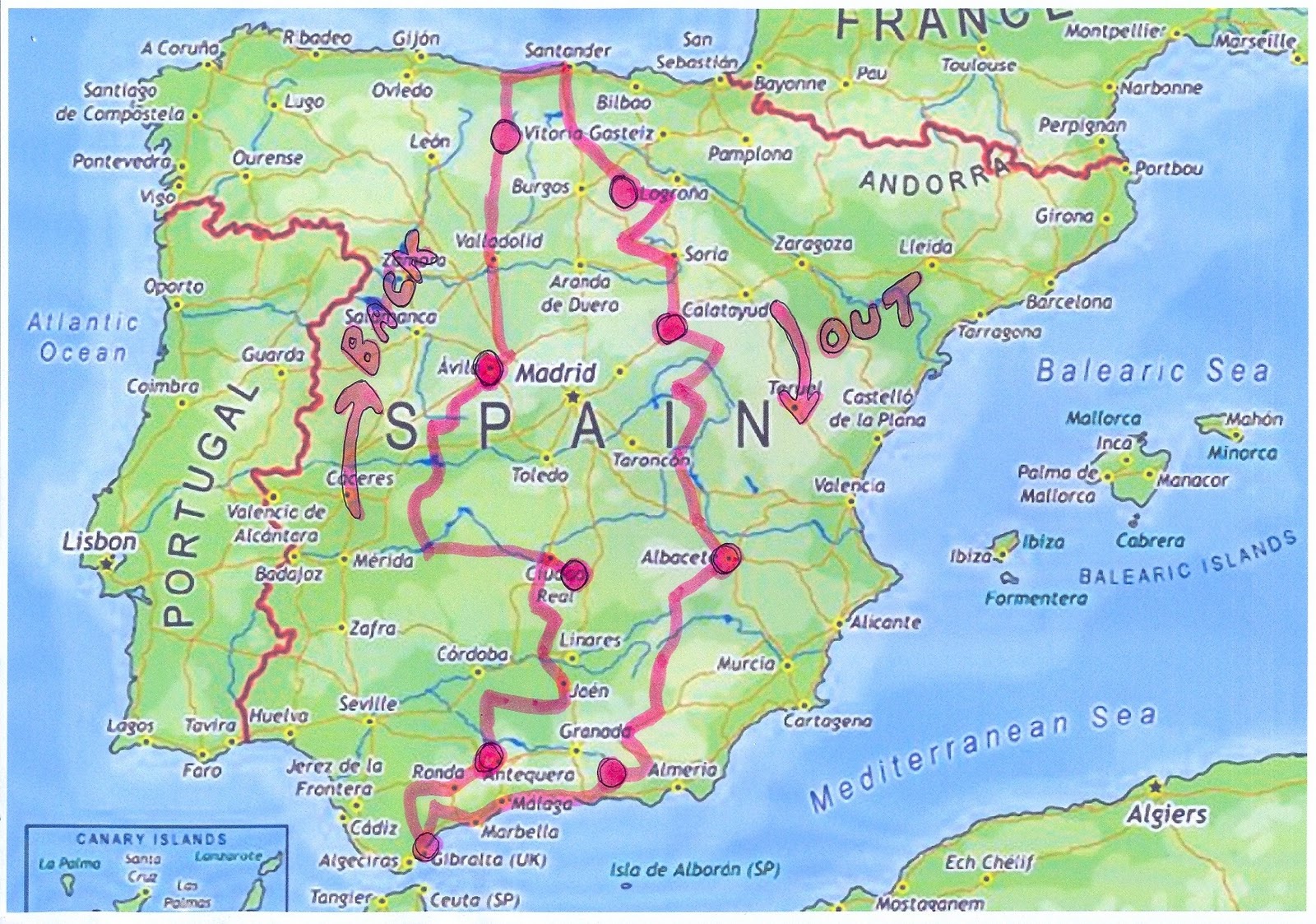 Flies in your Teeth Riding Through Spain