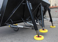 Close-up of the Moving House's legs