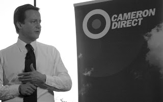 David Cameron speaking at a Cameron Direct event in Belfast