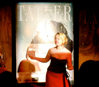Clodagh Reid playing Ailish McGovern in the one woman show Life Shop till You Drop at the 2009 Out to Lunch festival in Belfast 2009
