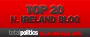 Top 20 Northern Ireland Blog - Total Politics blog awards 2010 badge