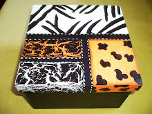 Caja decorativa zebra